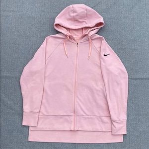 Nike zip up jacket pink